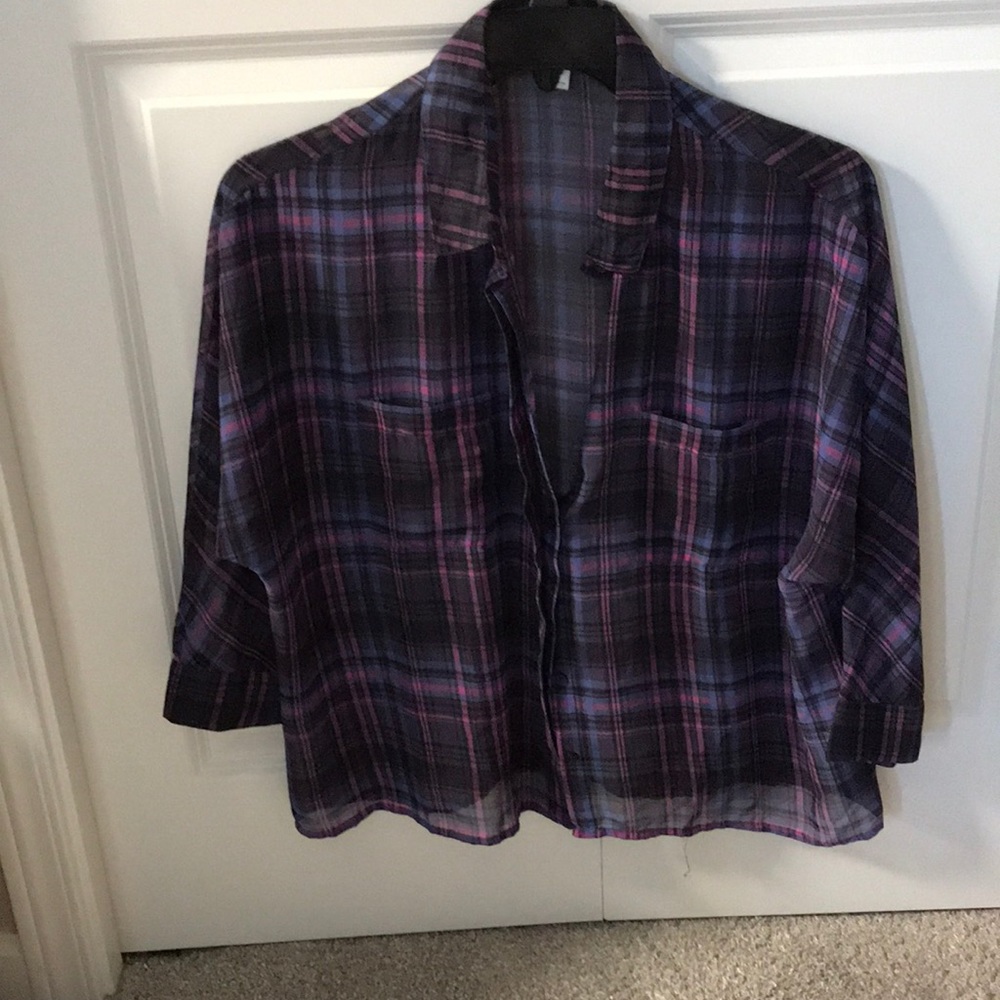 Sheer light weight flannel